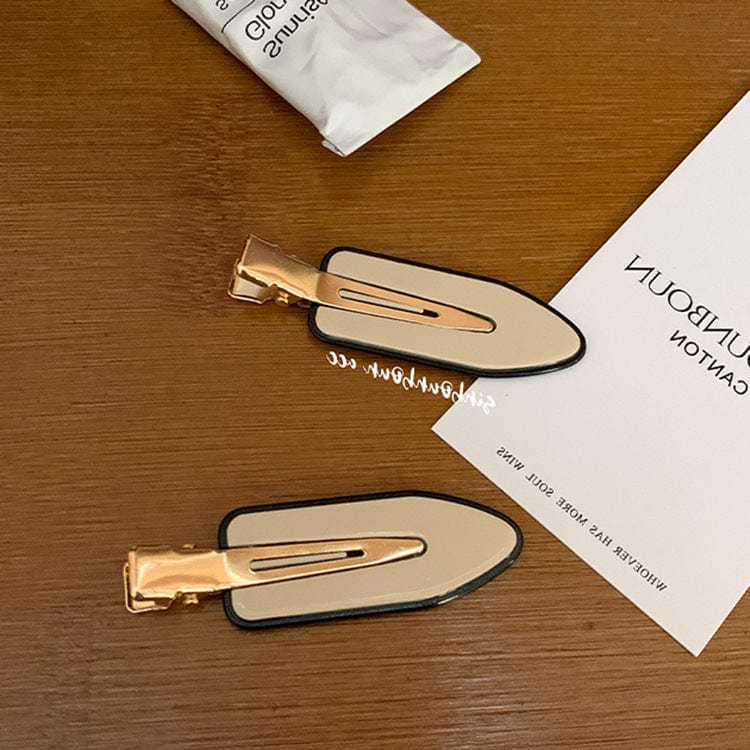 Simplistic Two Toned Small Hair Clip - Image 2
