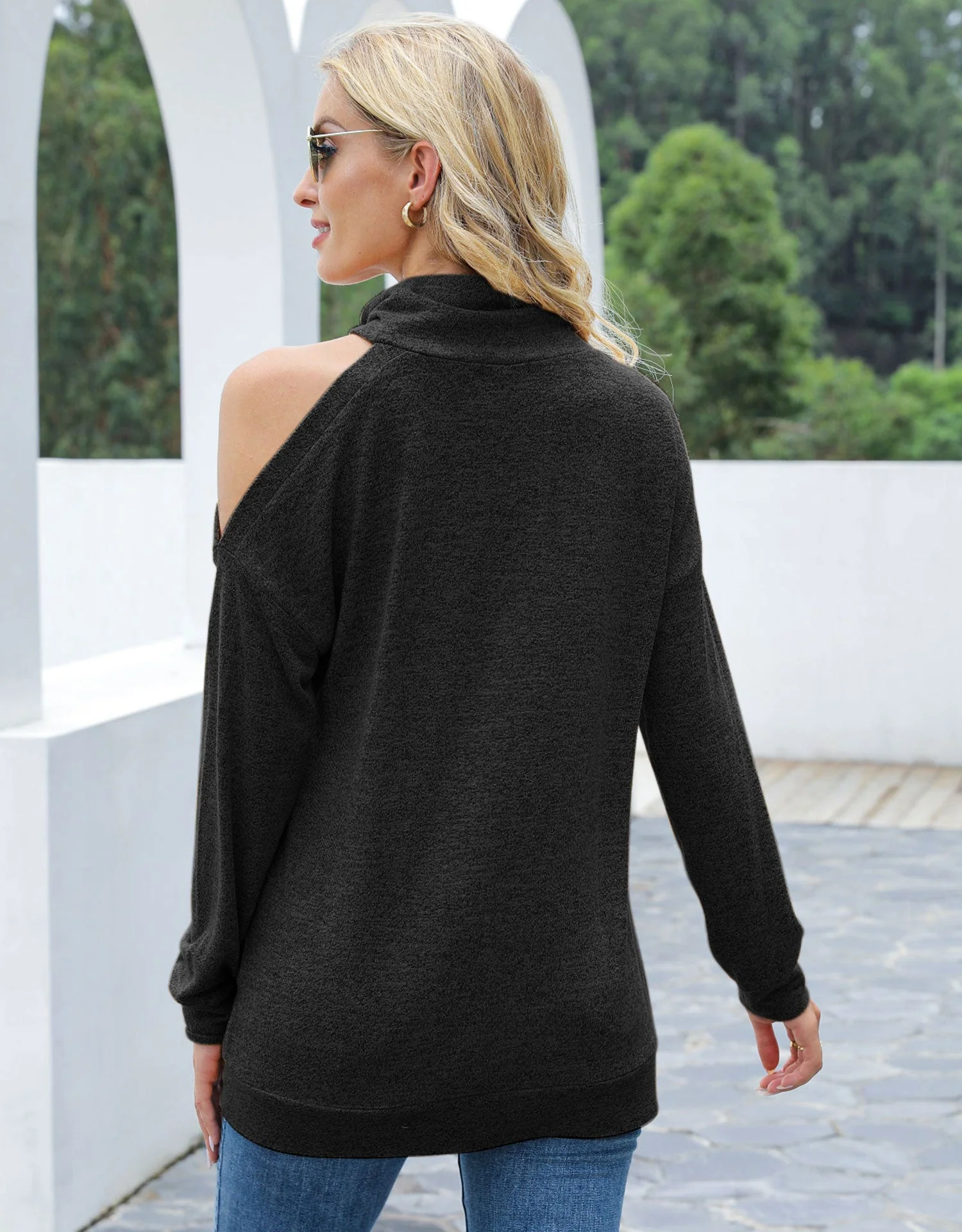Single Cold Shoulder Long Sleeve - Image 17