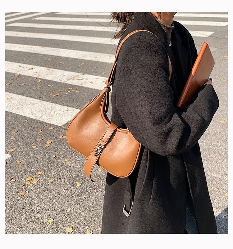 Single Lock Baguette Bag - Image 7