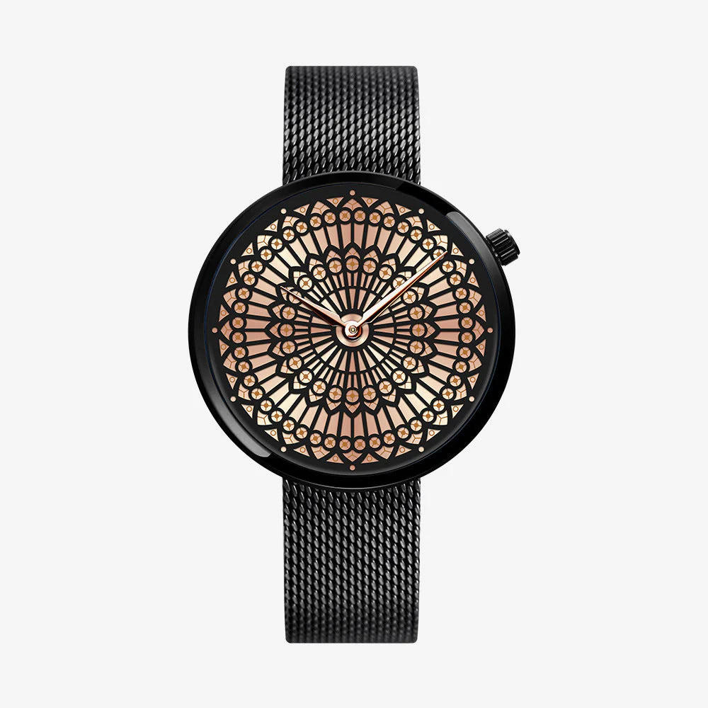 Sk Shengke watch creative dial steel mesh belt waterproof quartz watch foreign trade source k0114 - Image 2