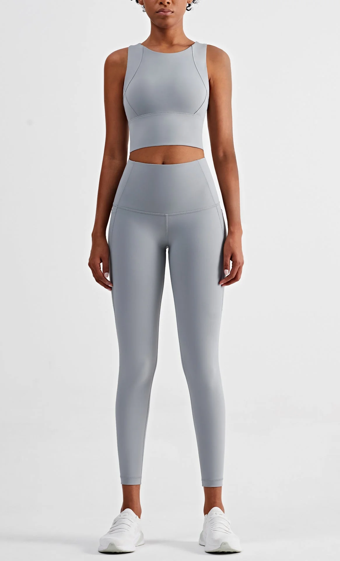 Sleeveless Cropped Tank Top - Image 2