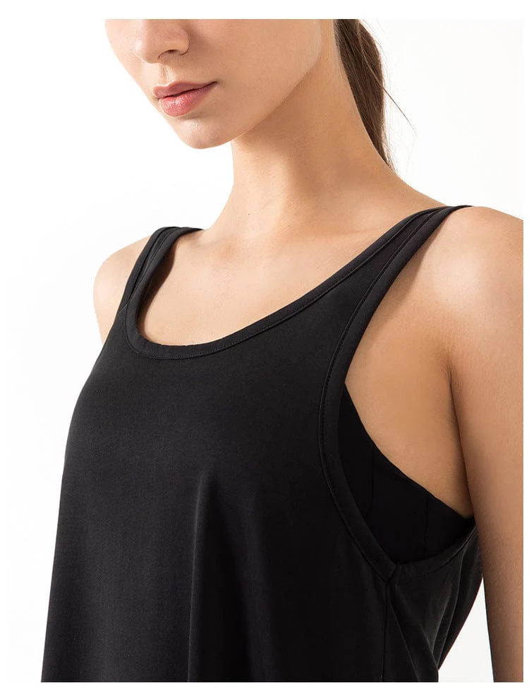 Sleeveless Open Back Split Twist Tank - Image 6