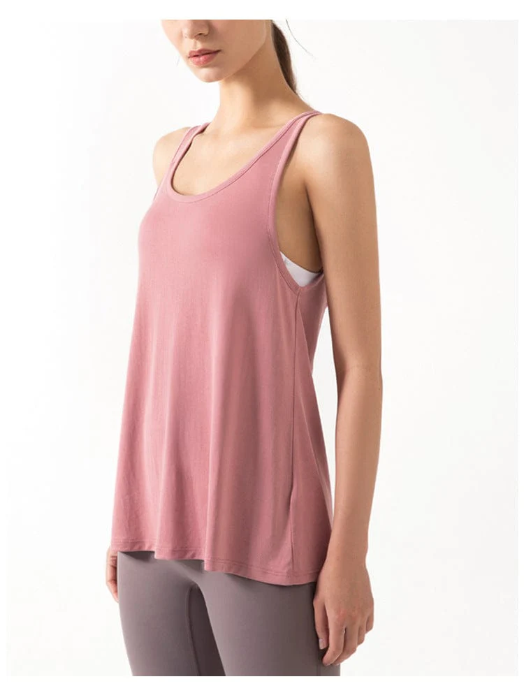 Sleeveless Open Back Split Twist Tank - Image 8