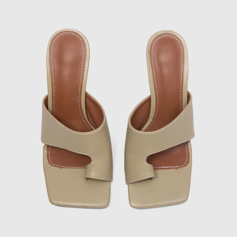 Square Toe Thin High Heeled Sandals - Image 10