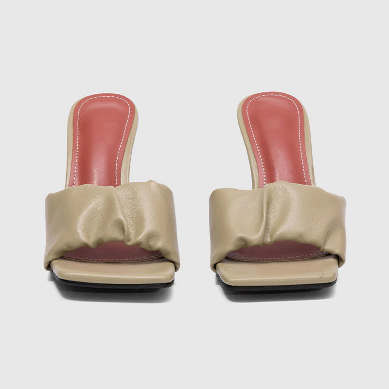 Square Toe Thin High Heeled Sandals - Image 3