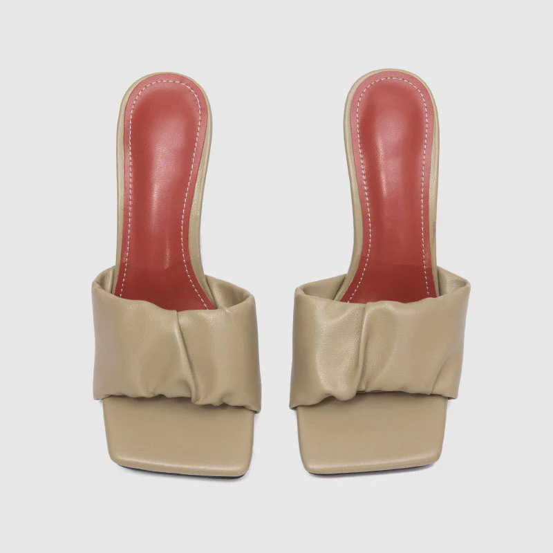 Square Toe Thin High Heeled Sandals - Image 5