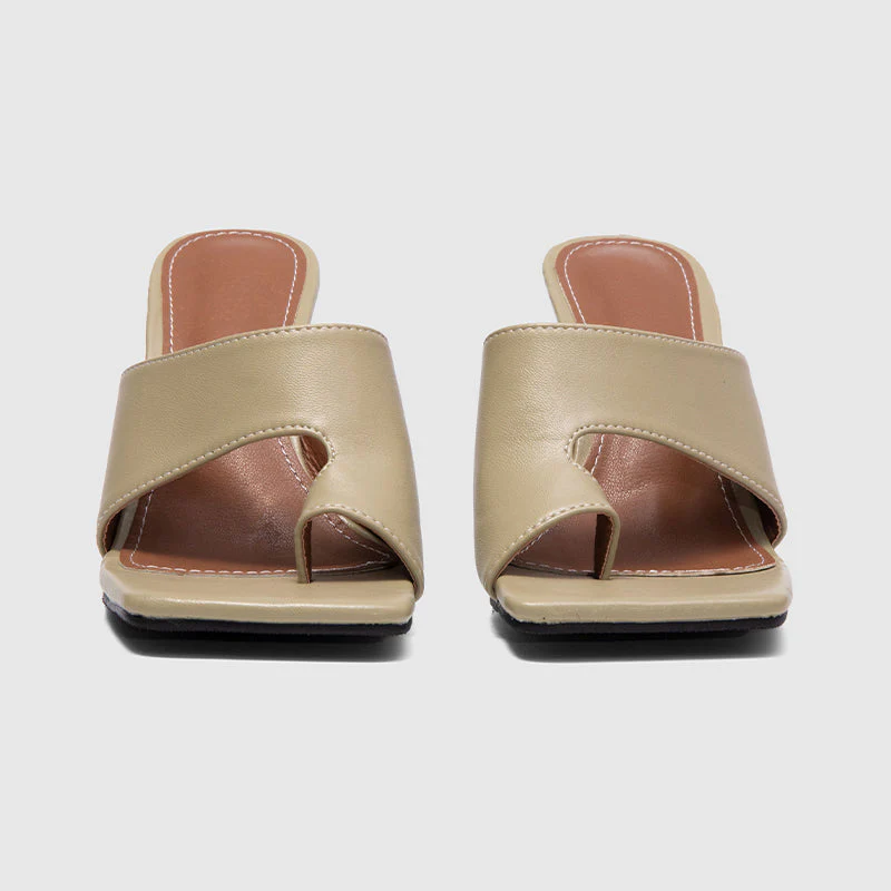 Square Toe Thin High Heeled Sandals - Image 8