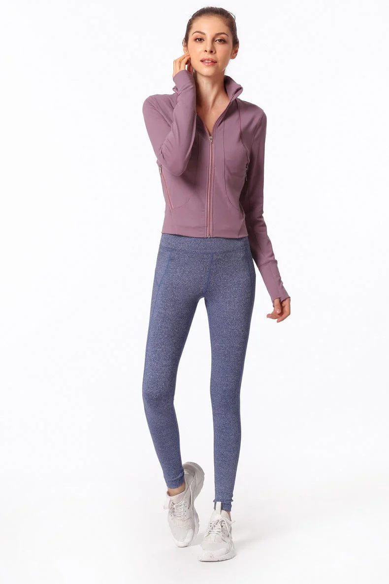 Slim Fit Collared Zipper Jacket - Image 4