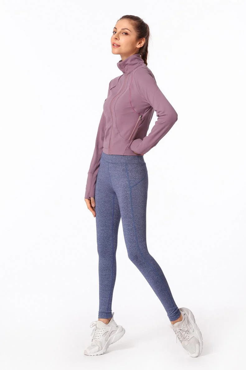 Slim Fit Collared Zipper Jacket - Image 6