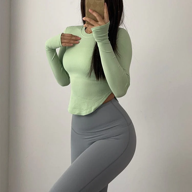 Slim Fit Long Sleeve Contouring Top - Image 13