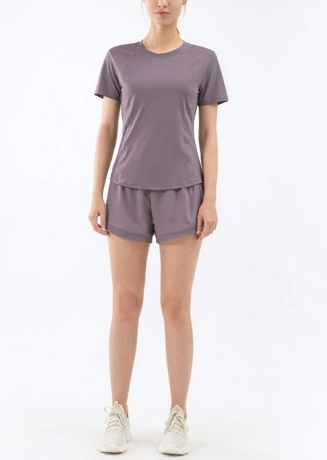 Slim Fit Mesh Back Panel Tee - Image 10