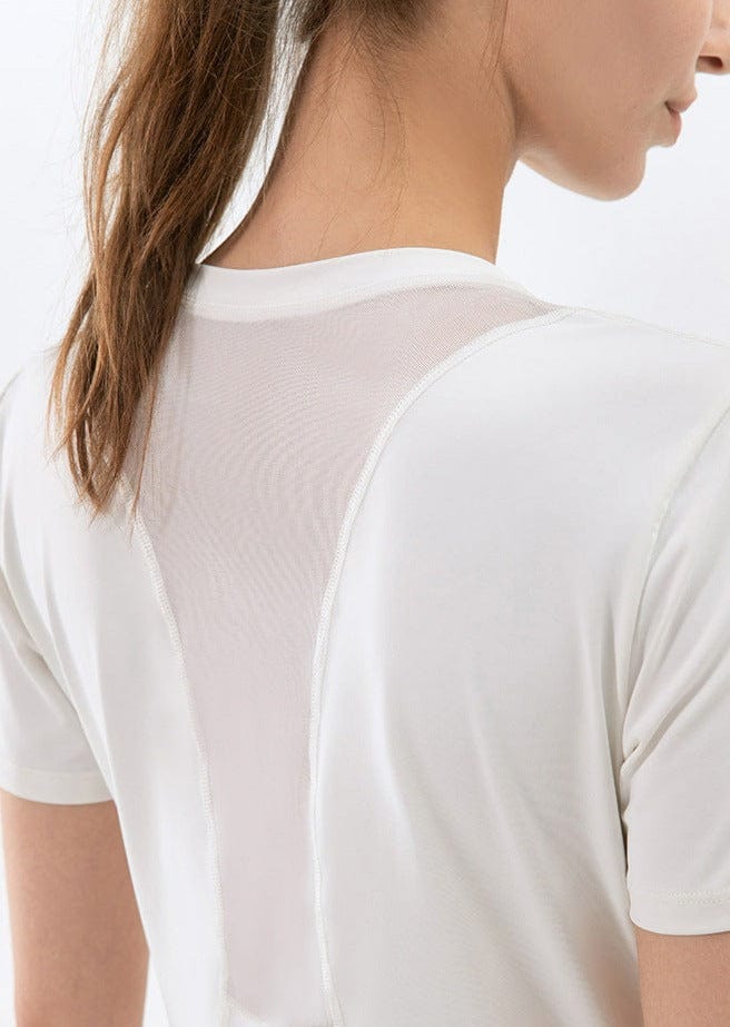 Slim Fit Mesh Back Panel Tee - Image 13