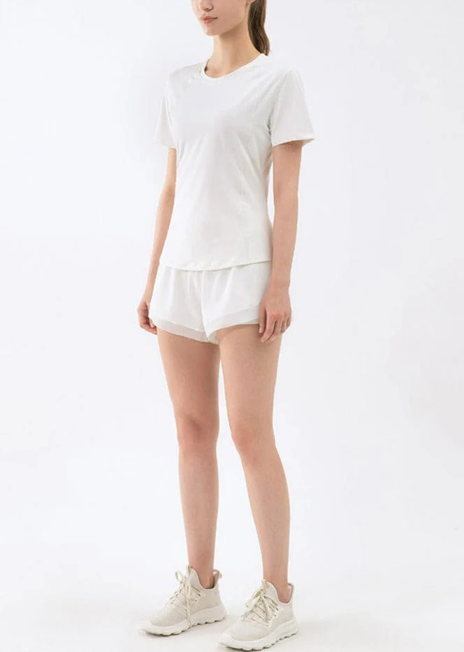 Slim Fit Mesh Back Panel Tee - Image 14