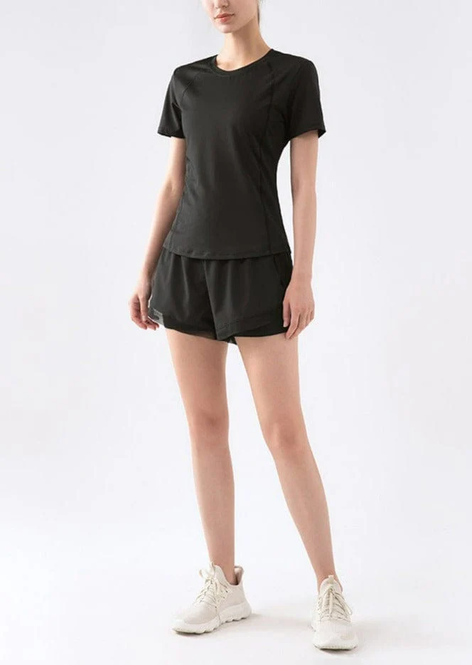 Slim Fit Mesh Back Panel Tee - Image 15