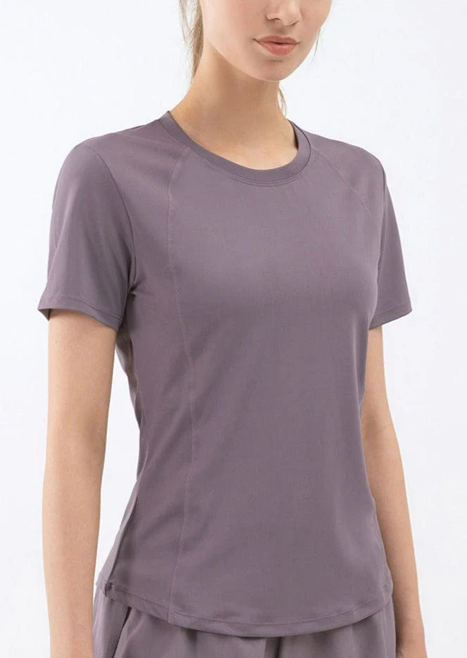 Slim Fit Mesh Back Panel Tee - Image 8
