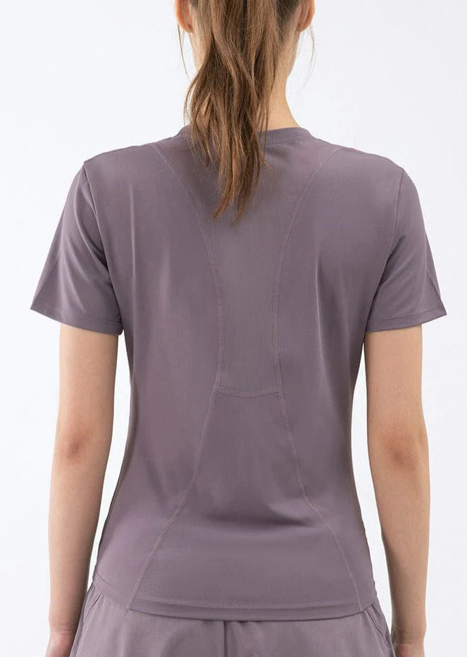 Slim Fit Mesh Back Panel Tee - Image 9