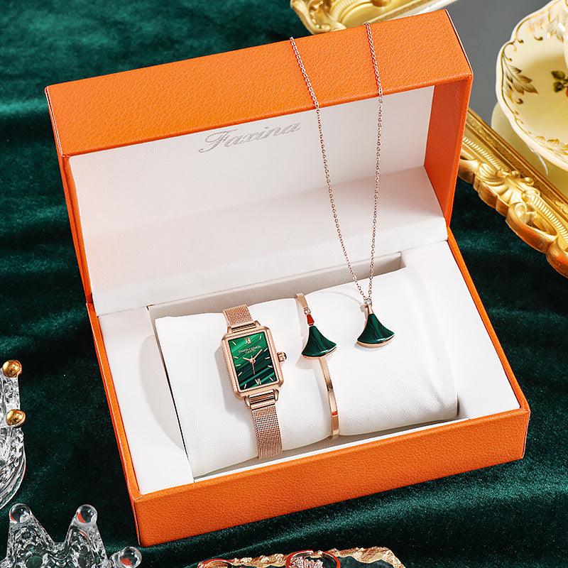 Small Green Watch Square Suit Ladies Watch Women - Image 4