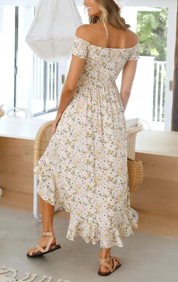 Smocked Off Shoulder Dress - Image 14