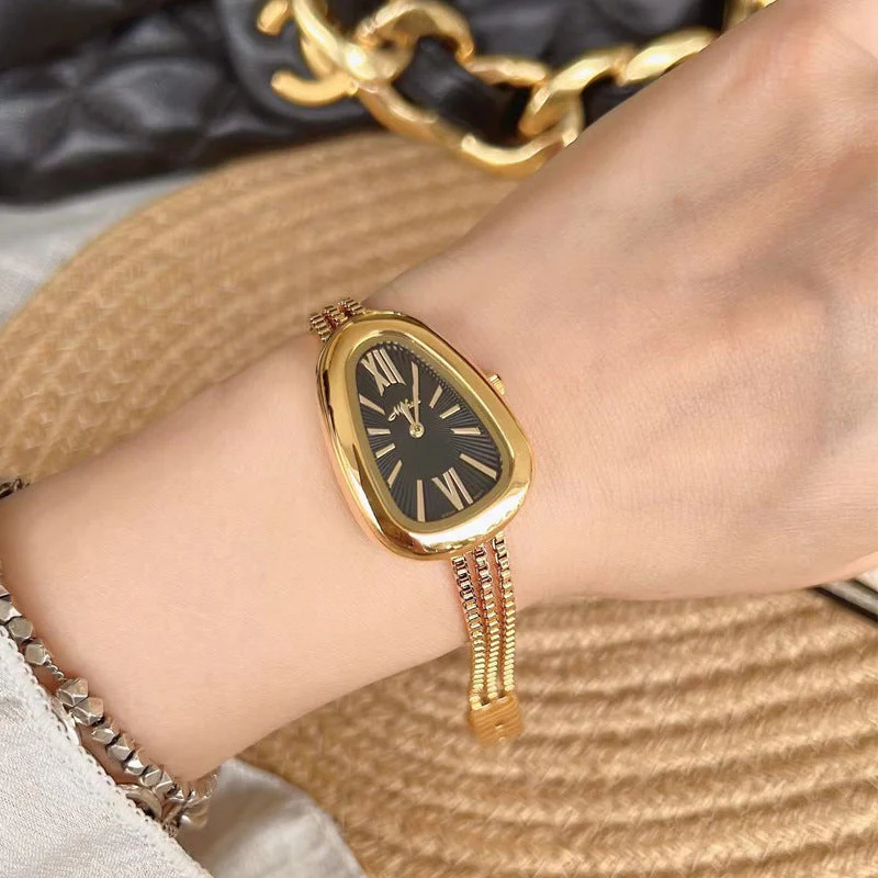 Snake Head High-grade Tassel Chain Quartz Watch - Image 2