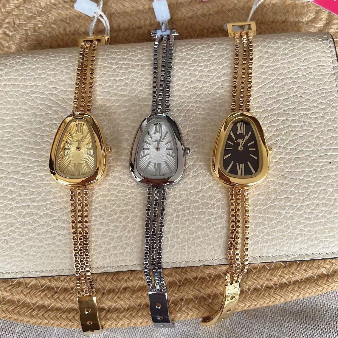 Snake Head High-grade Tassel Chain Quartz Watch - Image 5