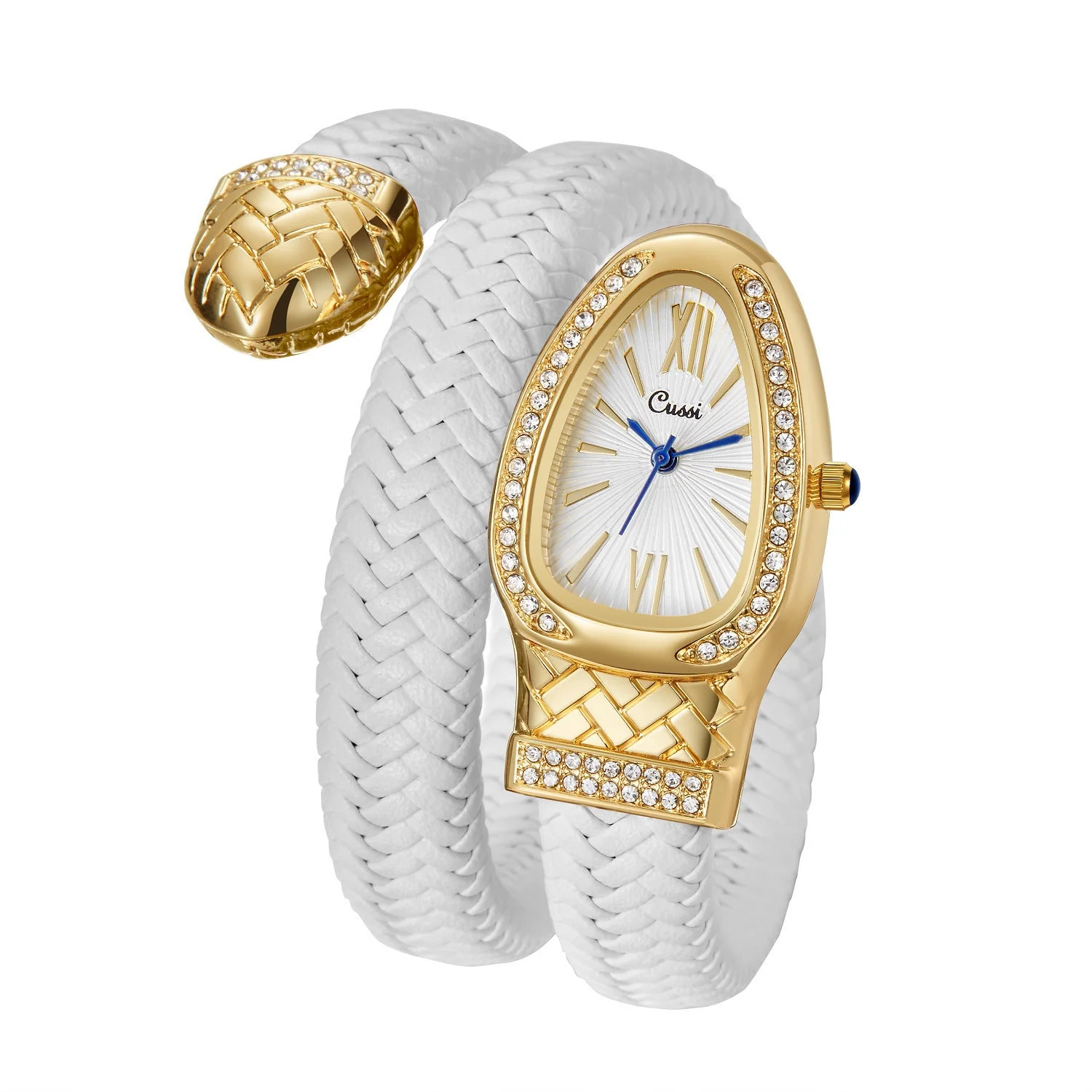 Snake Watch Quartz Watch Diamond Leather Strap - Image 6