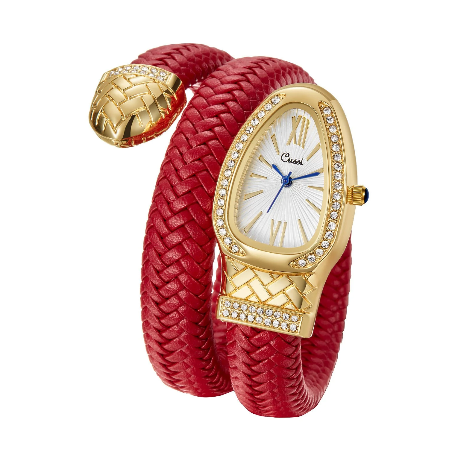 Snake Watch Quartz Watch Diamond Leather Strap - Image 8