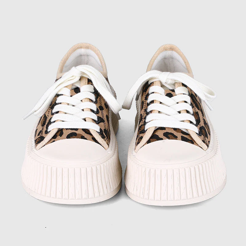 Leopard Casual Platform Sneakers - Image 3