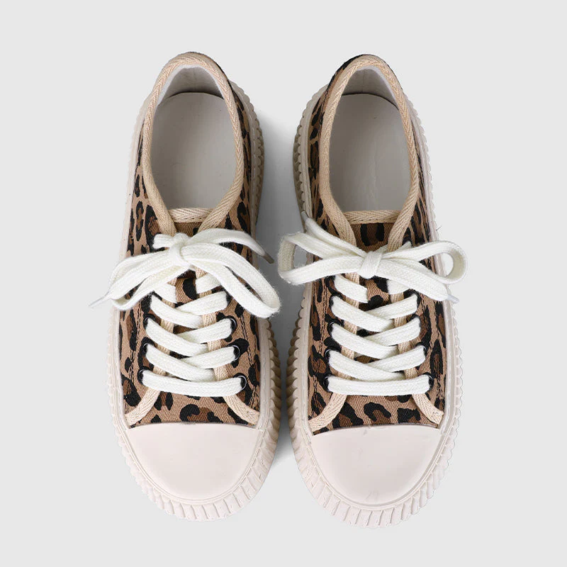 Leopard Casual Platform Sneakers - Image 5