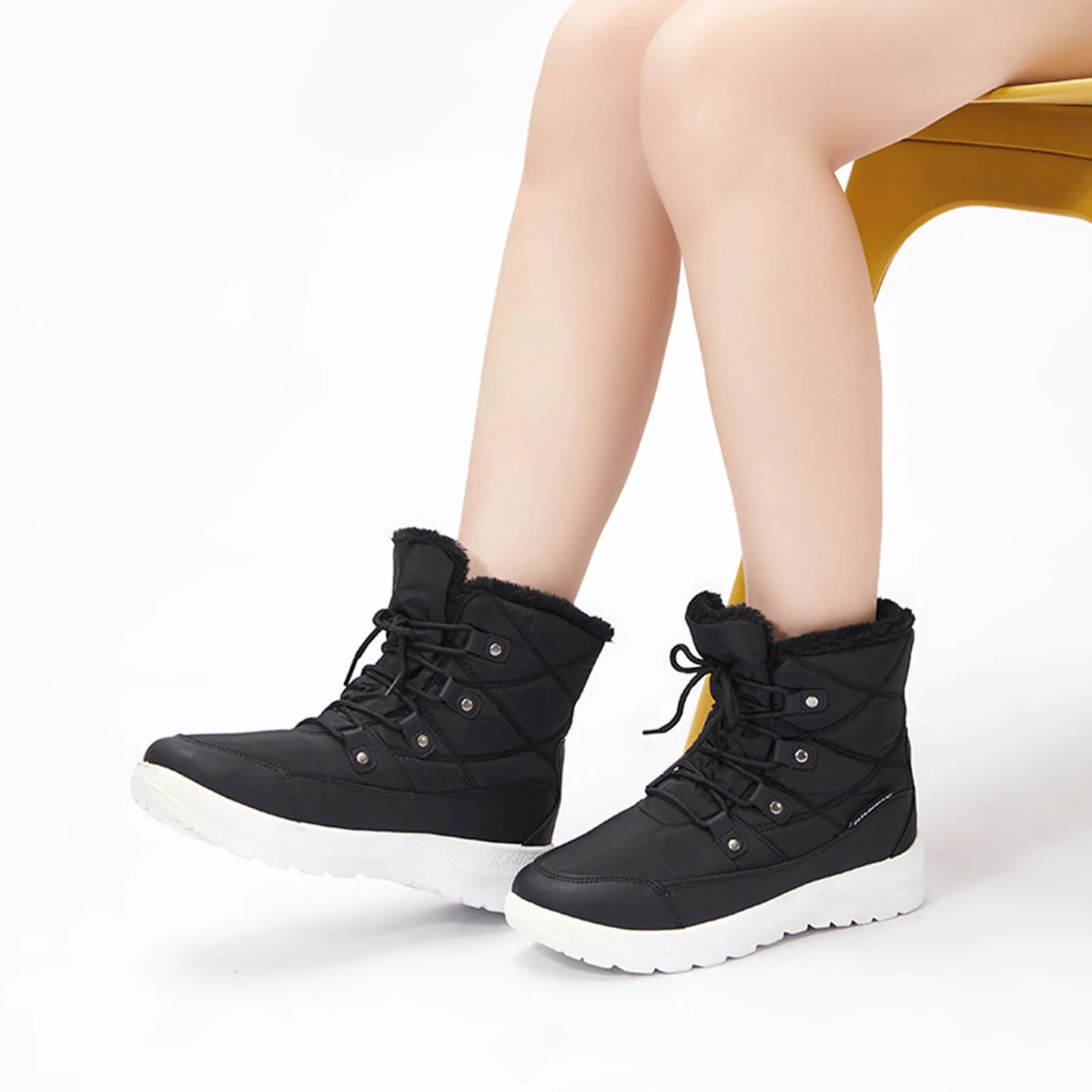 Warm Fur Waterproof Winter Boots - Image 16