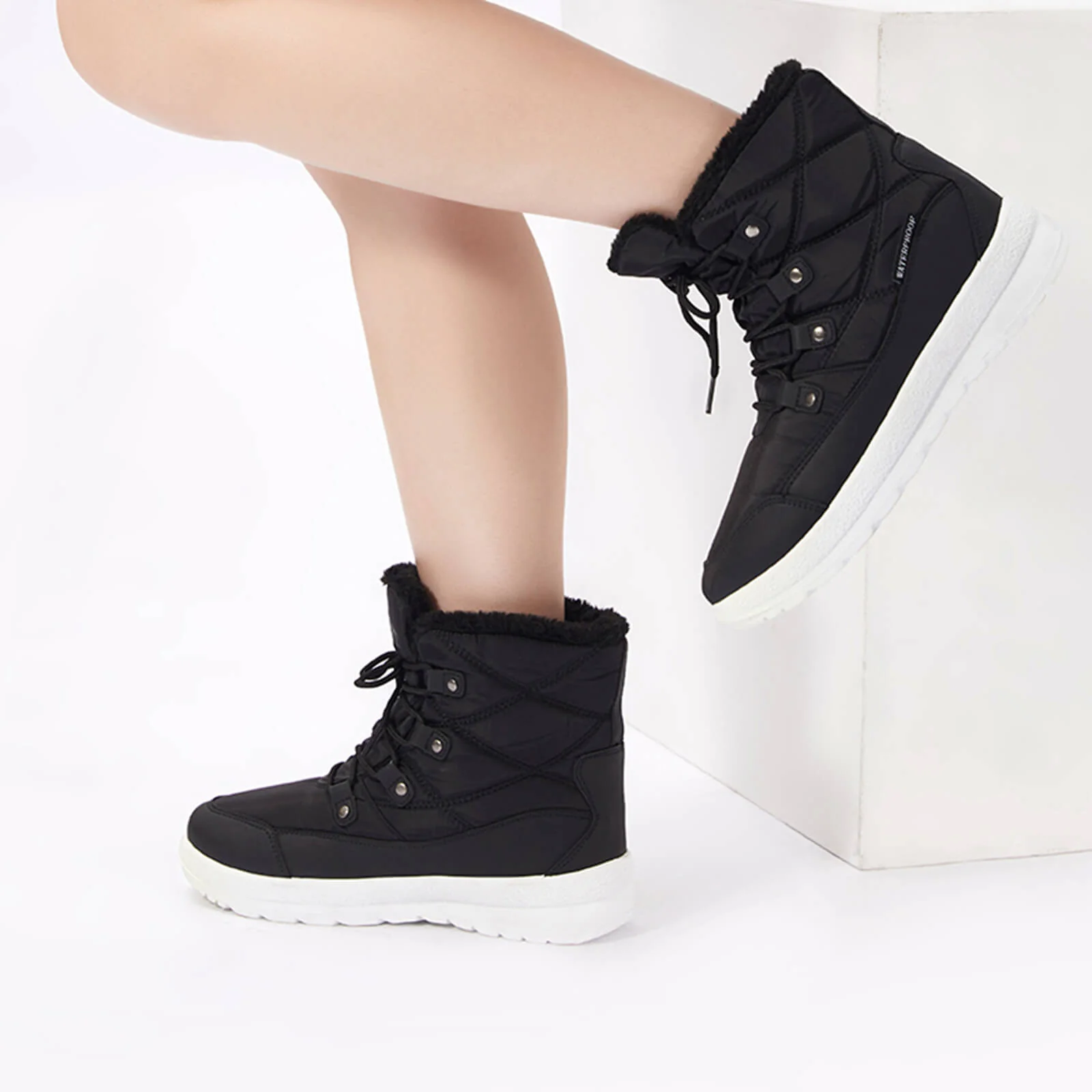 Warm Fur Waterproof Winter Boots - Image 18