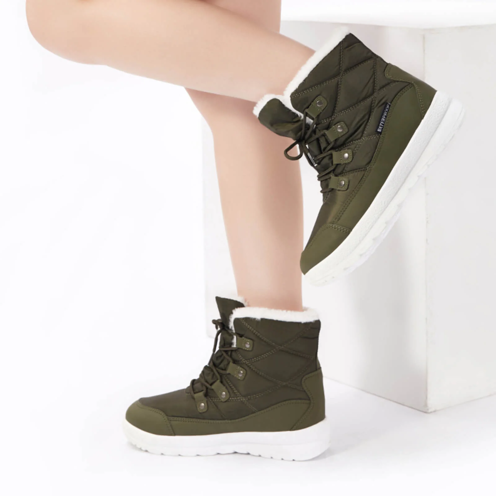 Warm Fur Waterproof Winter Boots - Image 35