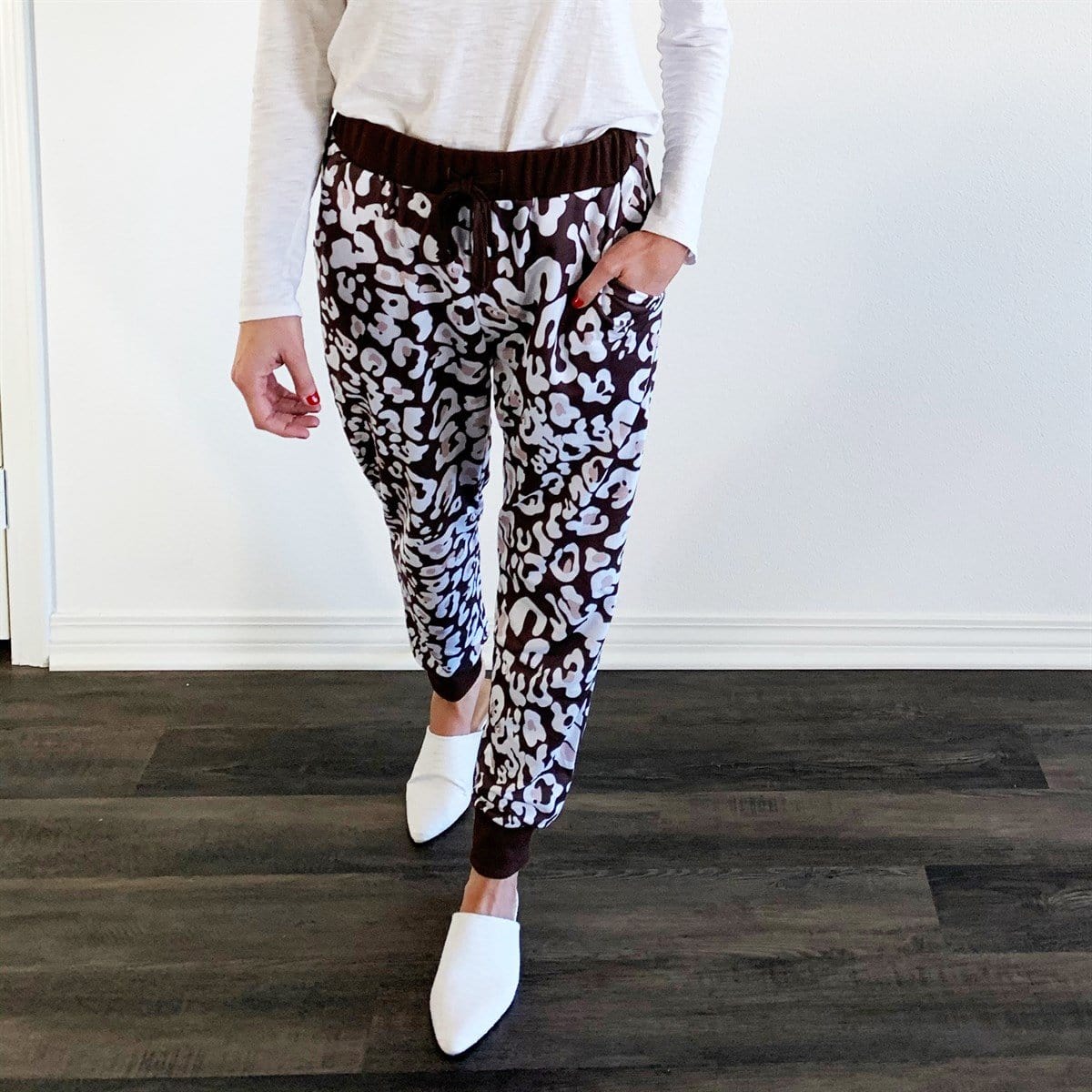 Snow Leopard Lounge Pants - Image 2