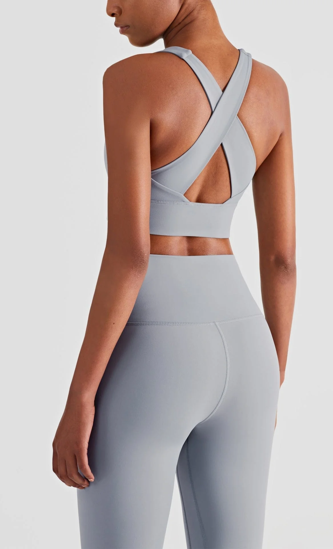 Soft Buttery Cross Back Fitness Sports Bra - Image 12