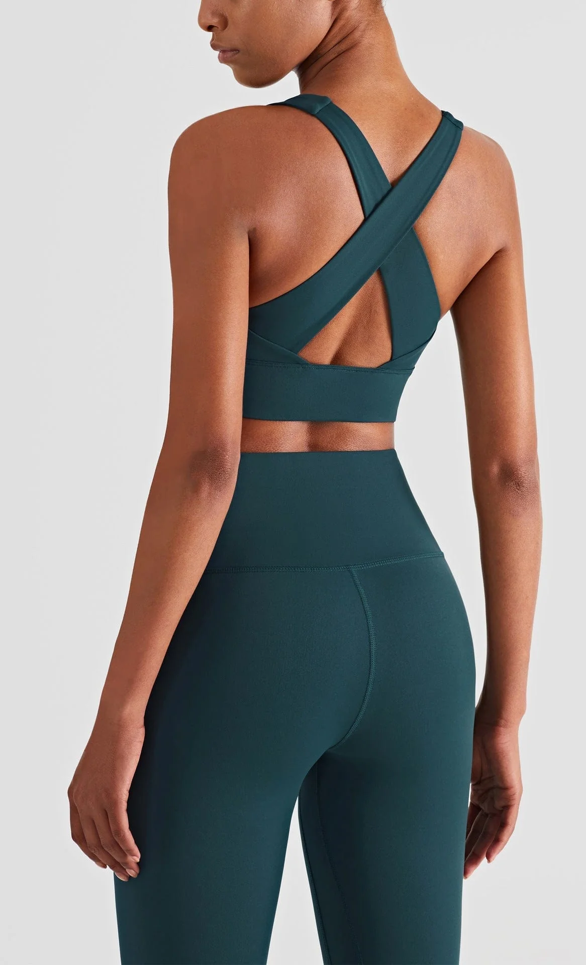 Soft Buttery Cross Back Fitness Sports Bra - Image 13