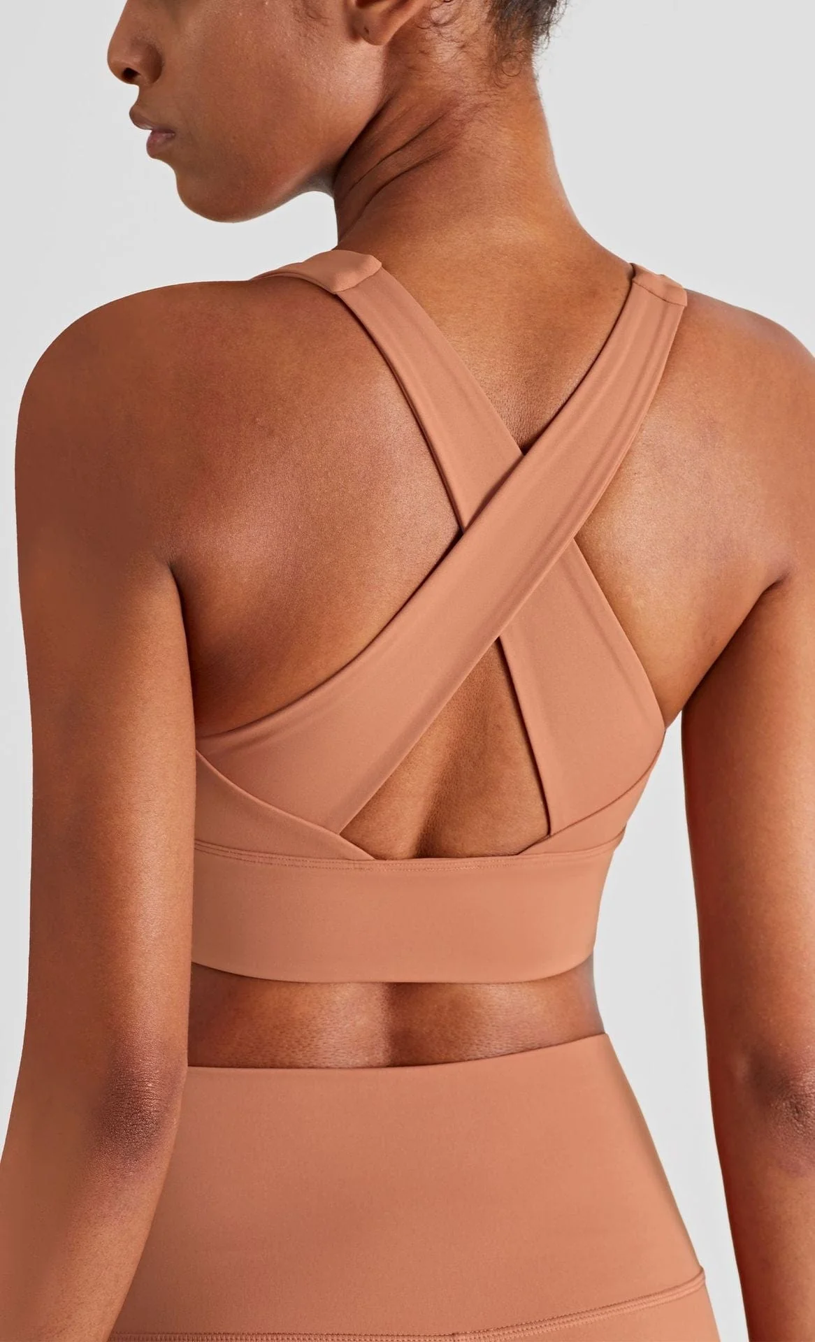 Soft Buttery Cross Back Fitness Sports Bra - Image 8