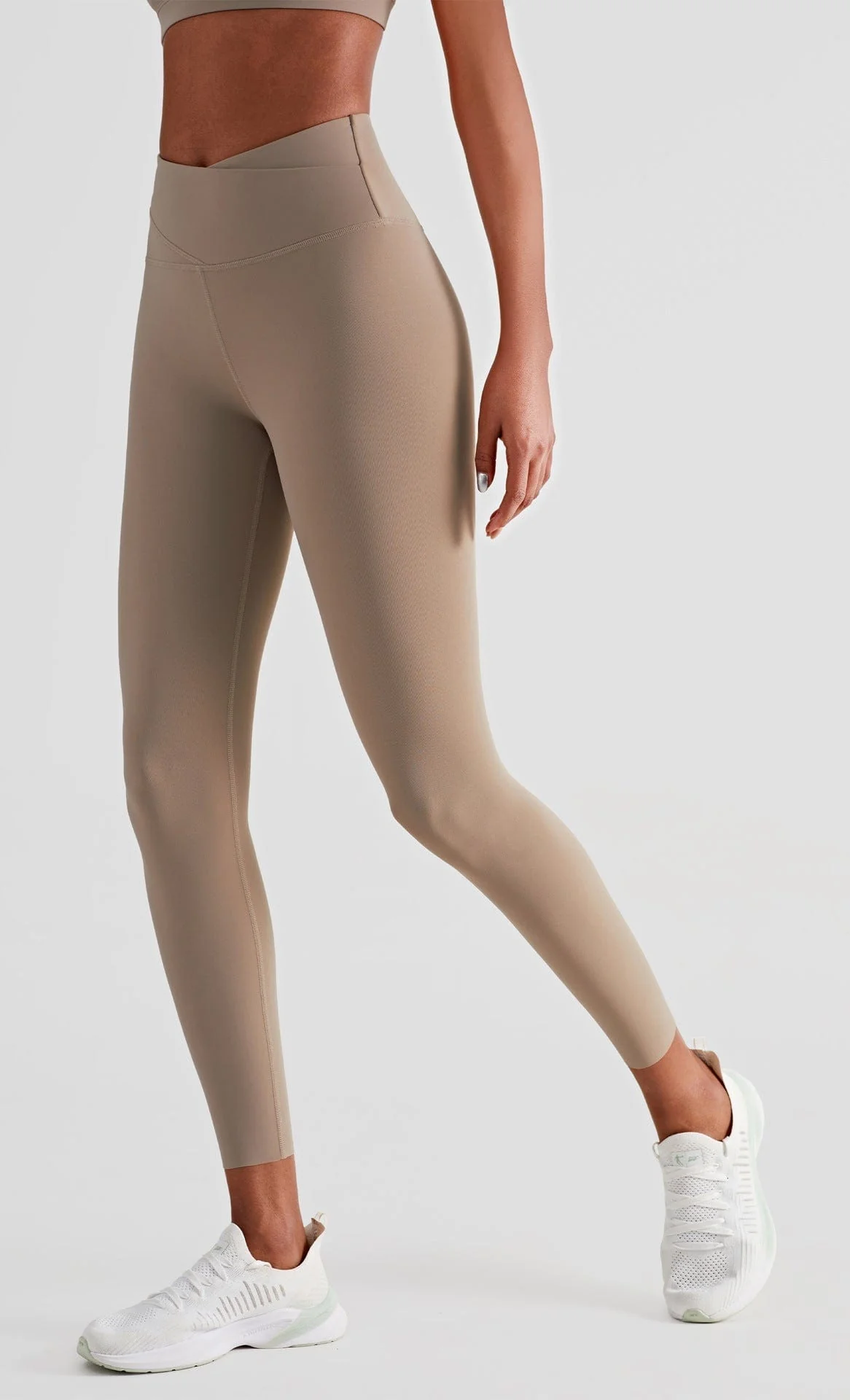 Soft Buttery High Waisted Double Layered Fitness Leggings - Image 2