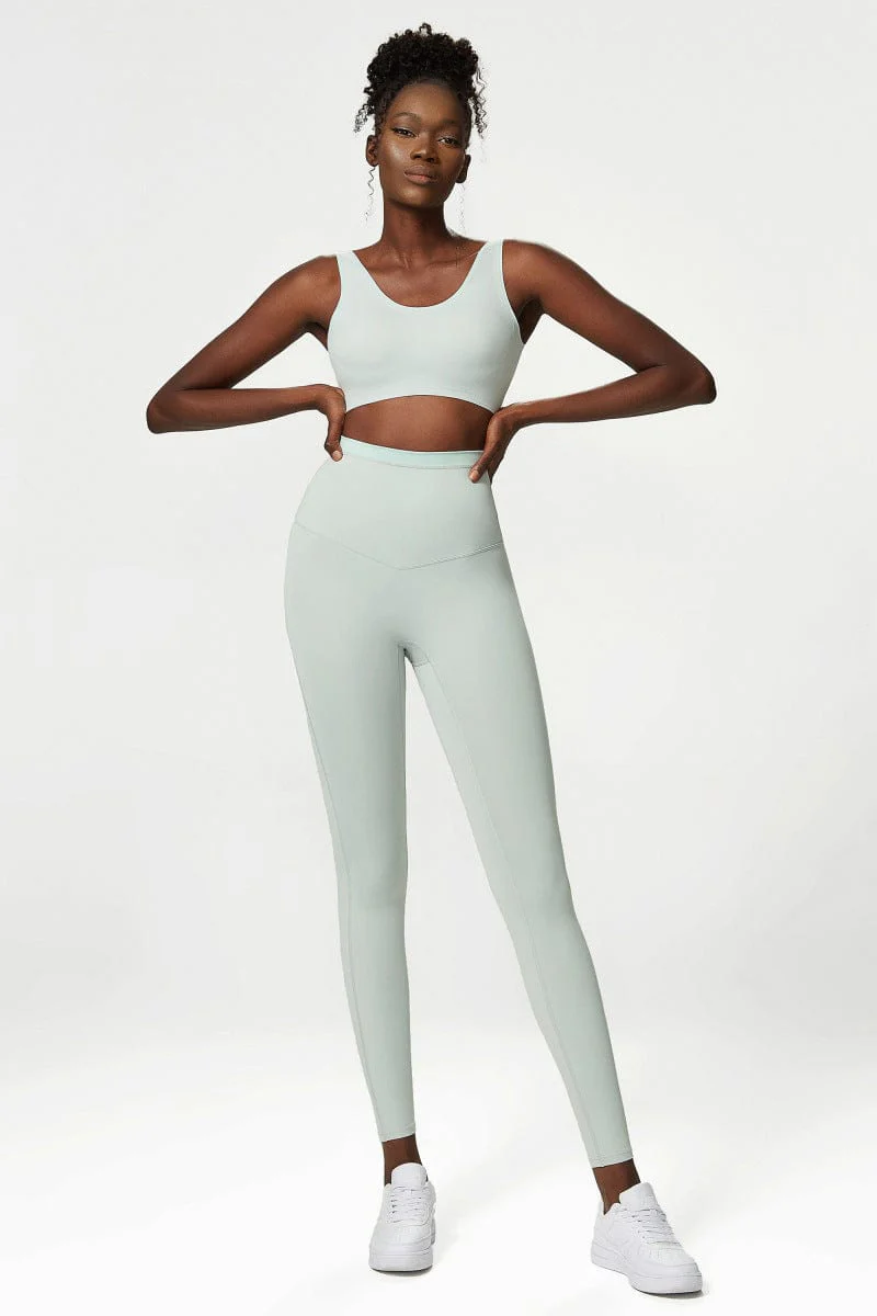 Soft Buttery High Waisted Double Lined Fitness Leggings - Image 6
