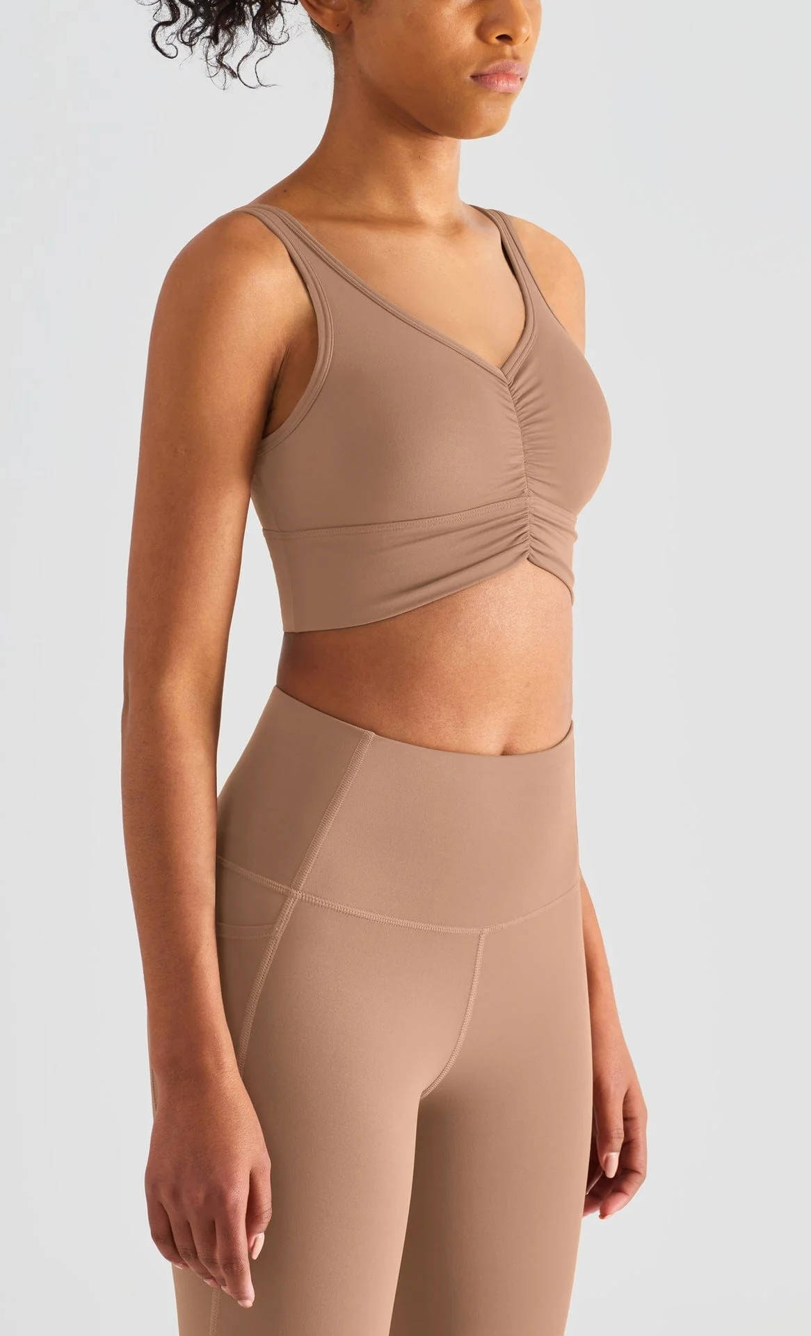 Soft Buttery Ruched Fitness Sports Bra - Image 5
