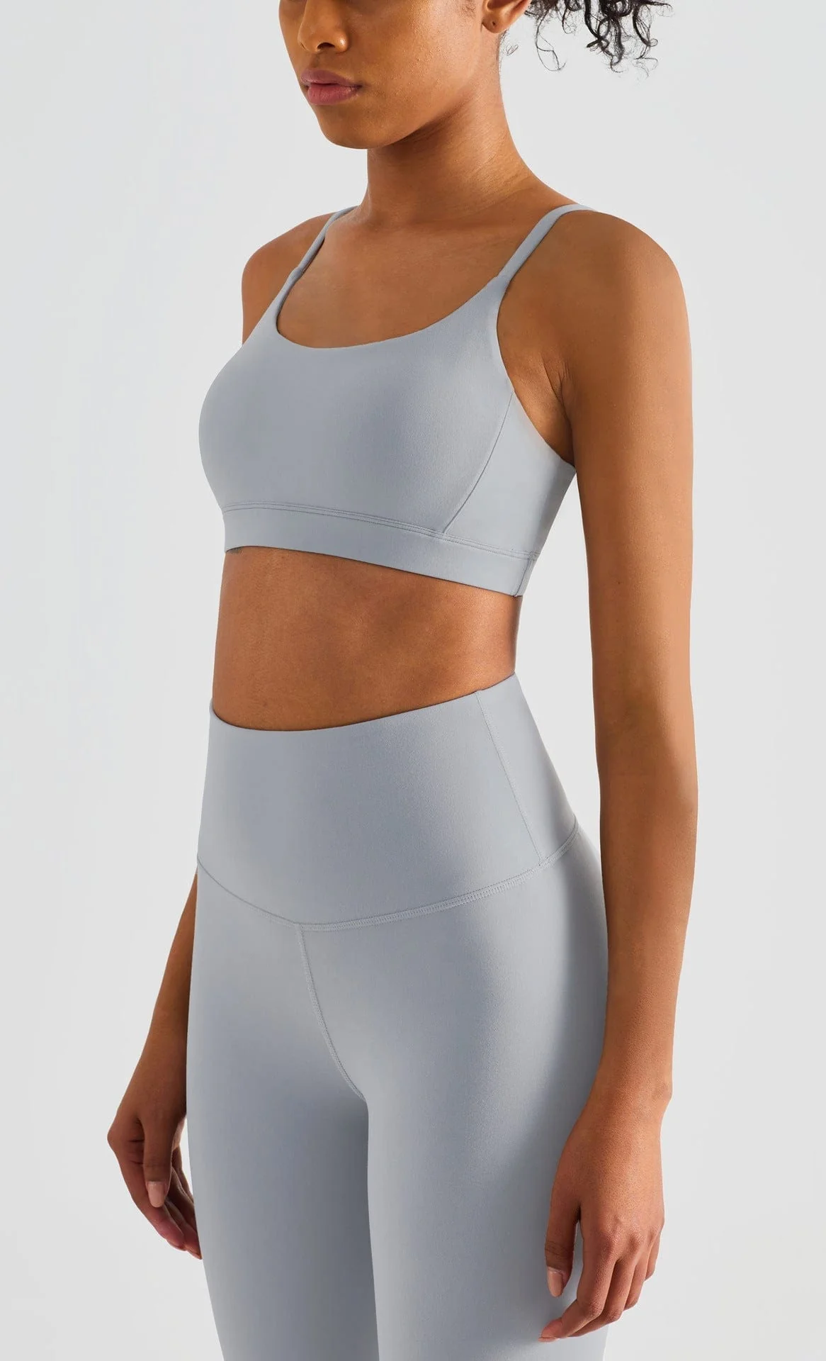 Soft Buttery Thin Back Strap Fitness Sports Bra - Image 2