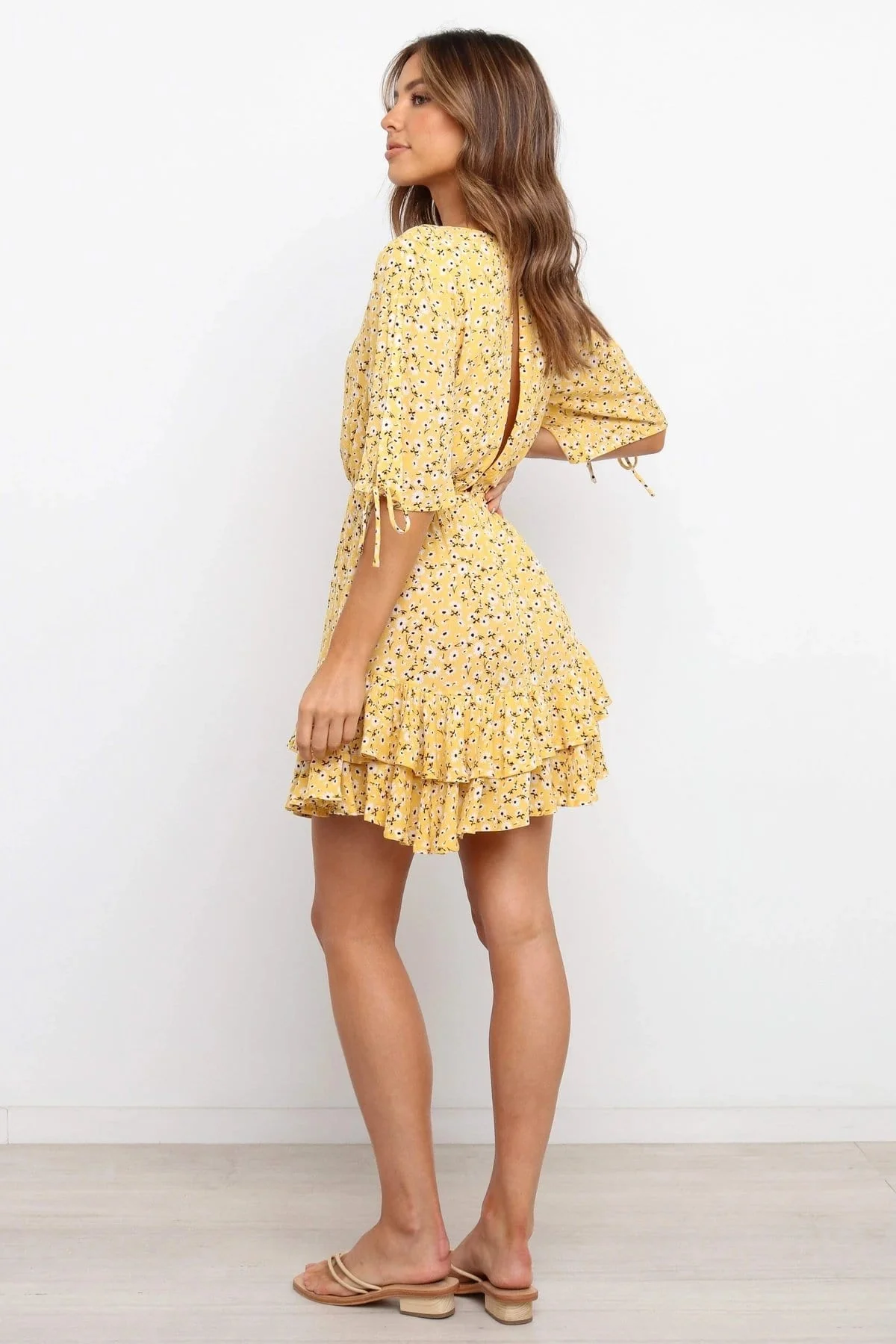 Soft Daisy Gathered Dress - Image 10