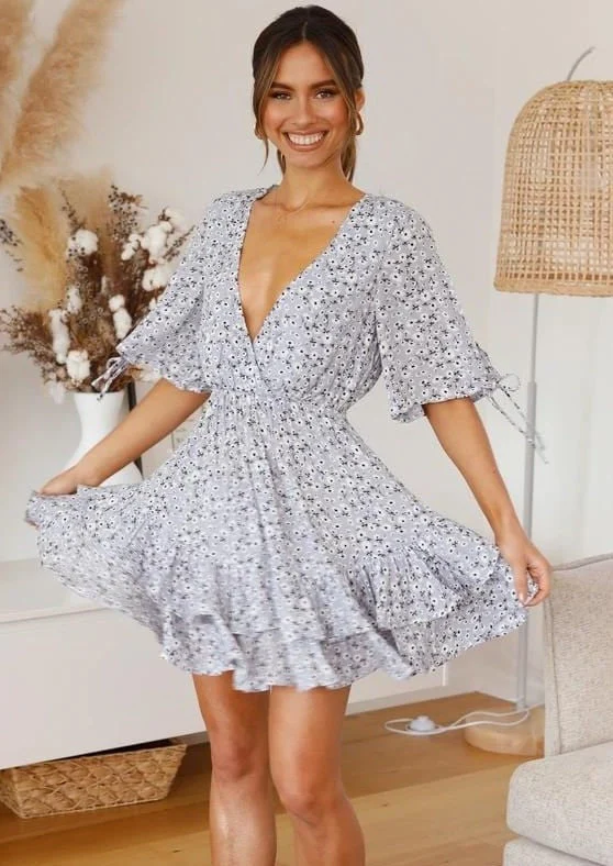 Soft Daisy Gathered Dress - Image 2