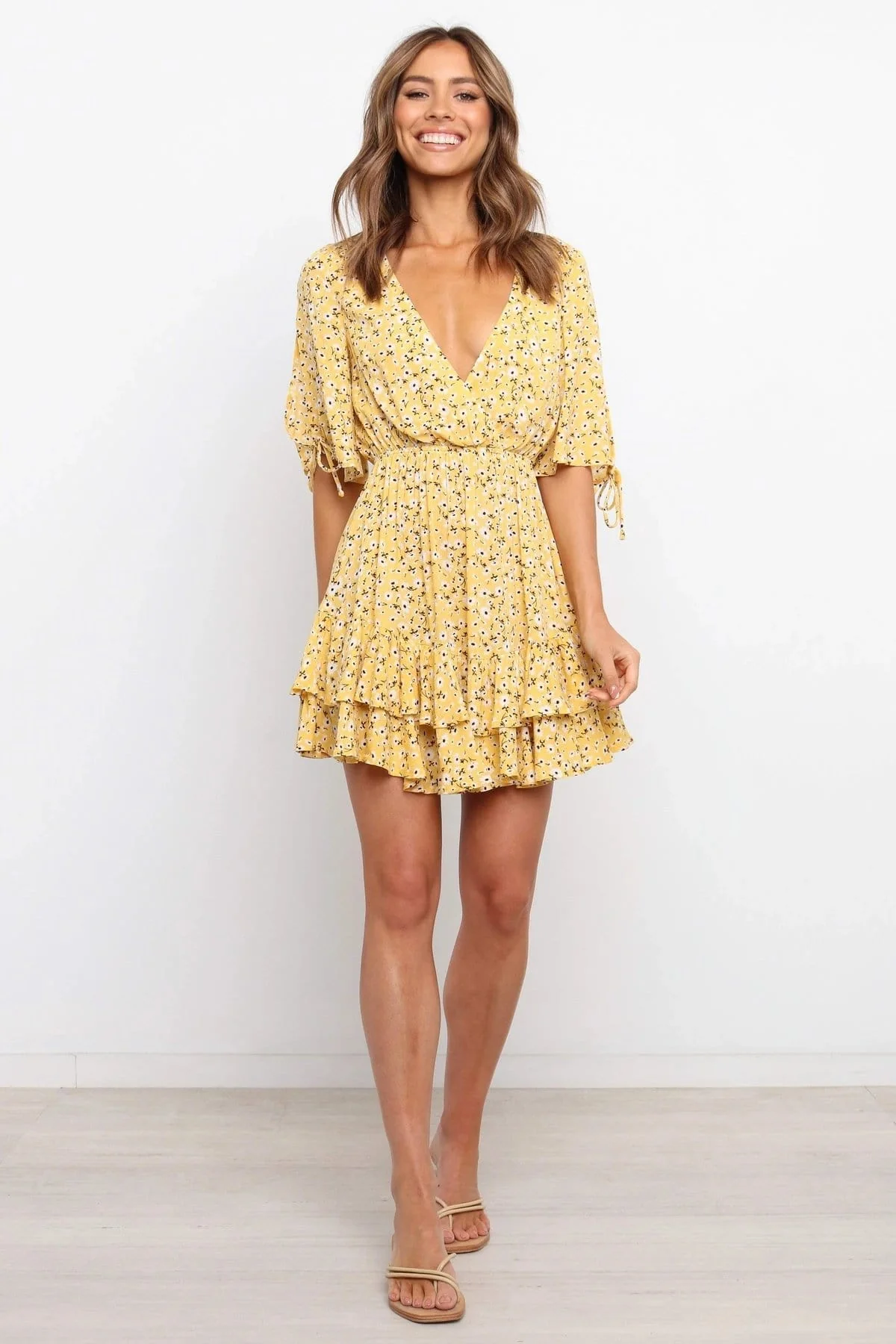 Soft Daisy Gathered Dress - Image 7