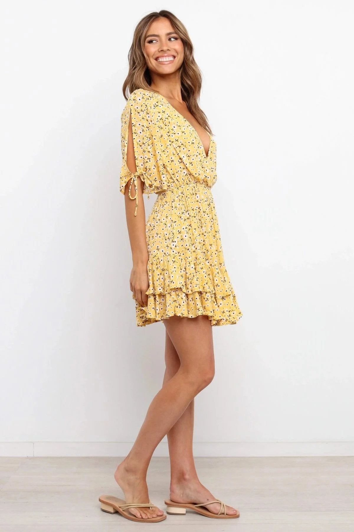 Soft Daisy Gathered Dress - Image 8