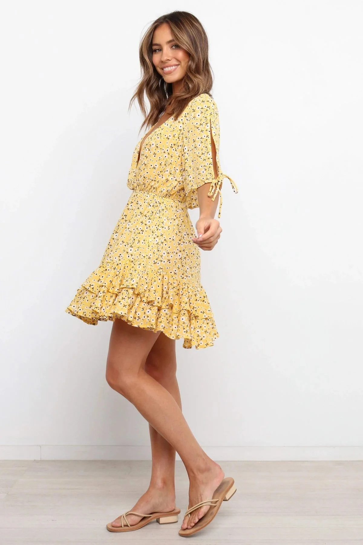 Soft Daisy Gathered Dress - Image 9