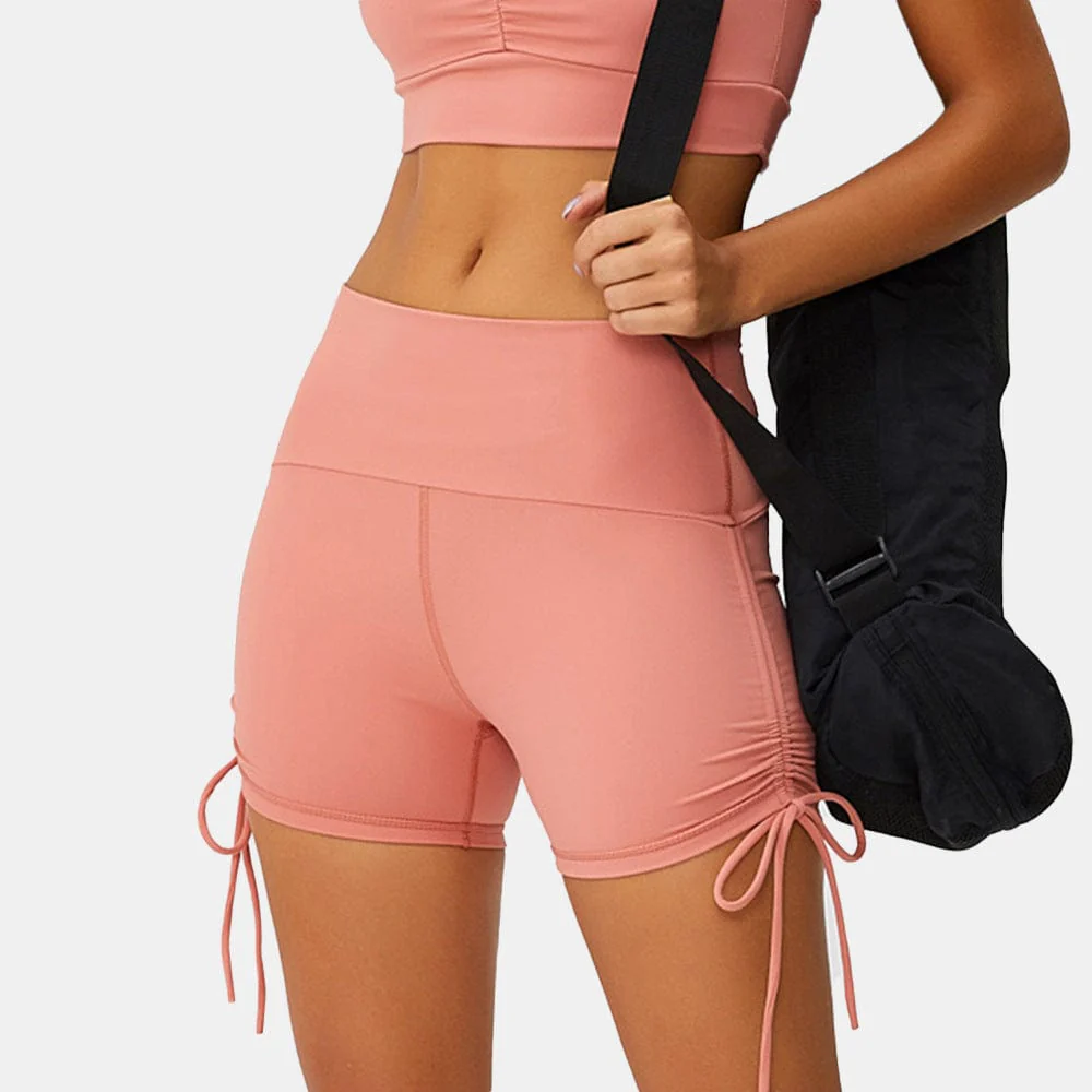 Soft Fitness Shorts with Adjustable Drawstrings - Image 3