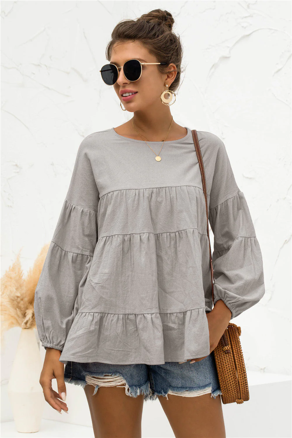 Soft Gathered Blouse - Image 10