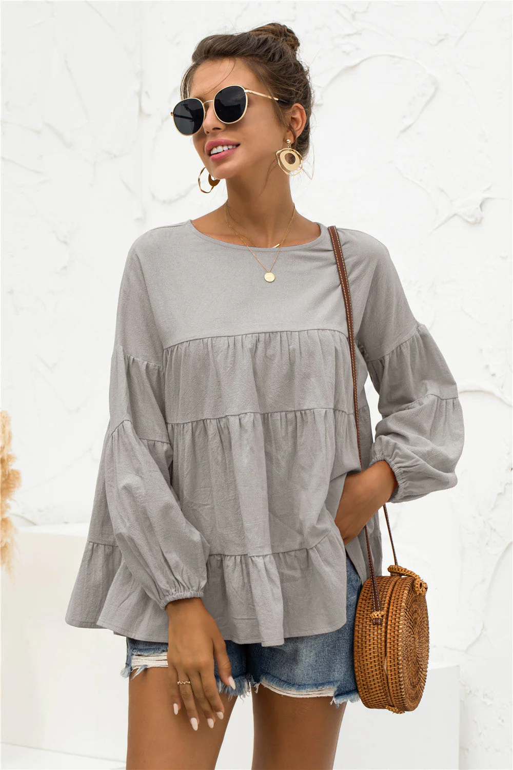 Soft Gathered Blouse - Image 11
