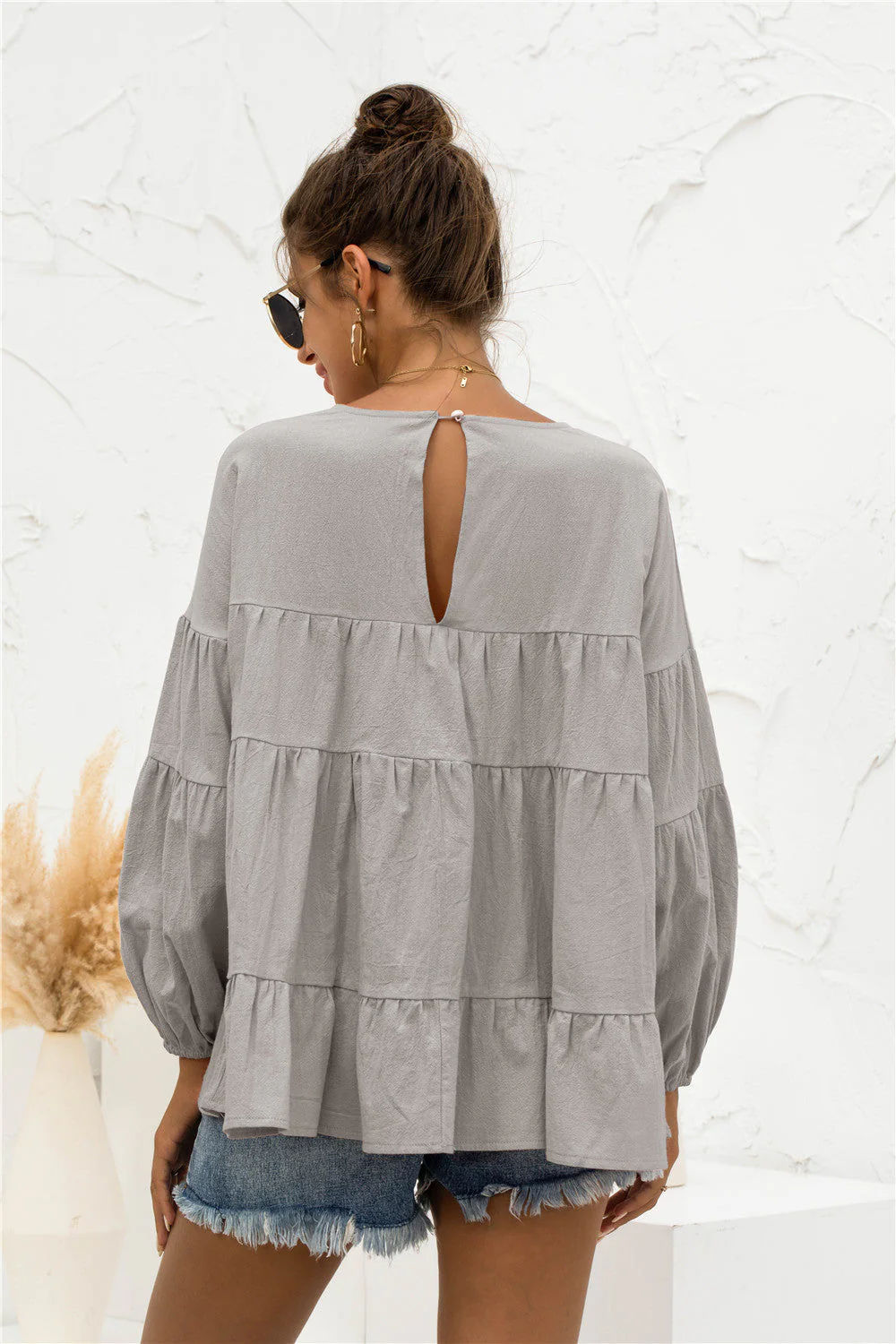 Soft Gathered Blouse - Image 14