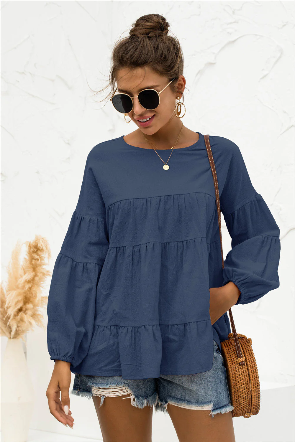 Soft Gathered Blouse - Image 16