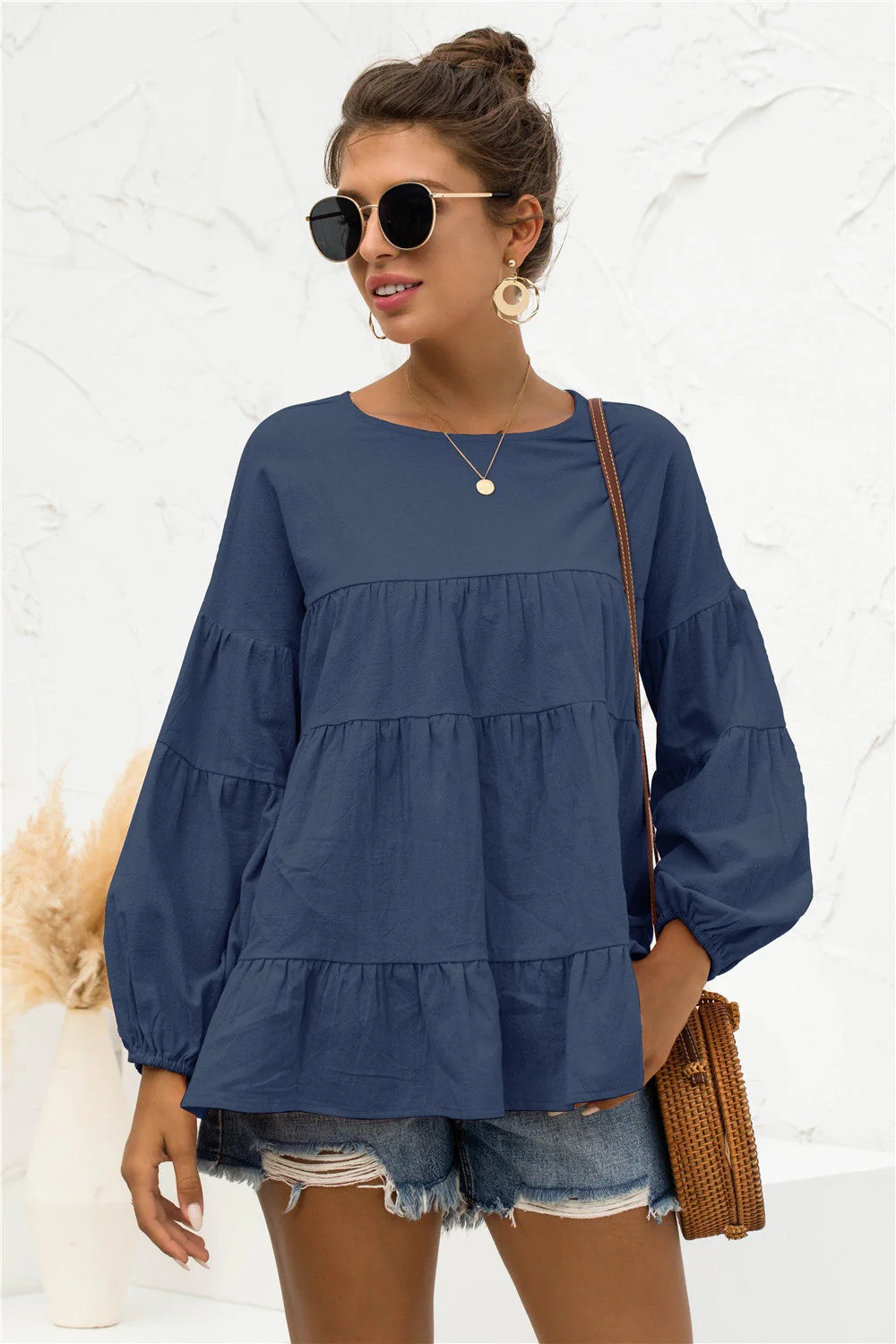 Soft Gathered Blouse - Image 17